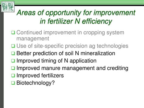 Ppt Fertilizer Use Efficiency The North American Experience Powerpoint Presentation Id 4312155