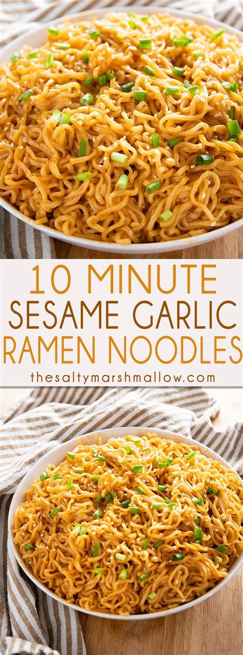 Sesame Garlic Ramen Noodles Artofit