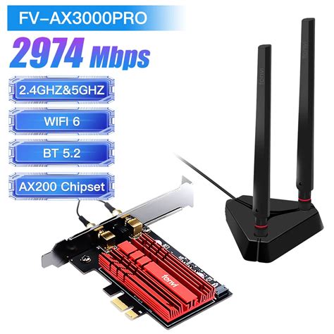 Wifi6 Pcie Adaptador Wi Fi Ax200 Bluetooth 5 Placa De Rede Sem Fio