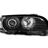 HEADLIGHTS ANGEL EYES CCFL BLACK Fits BMW E46 04 99 03 03 COUPE CABRIO