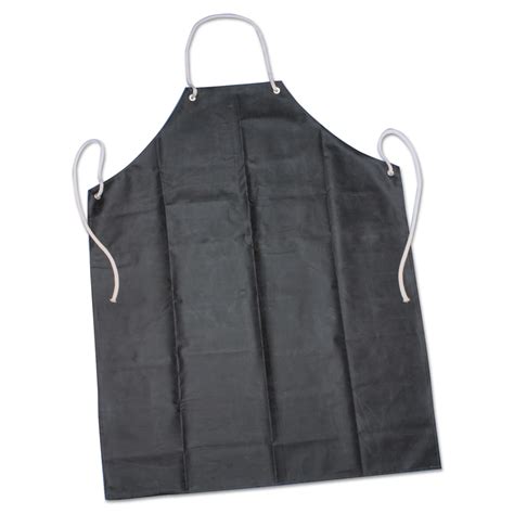 SKILCRAFT Laboratory Apron 35 X 45 Black One Size Fits Most Rubber