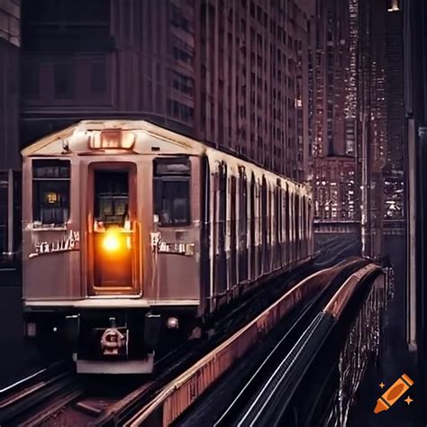 Elevated Train In Chicago On Craiyon