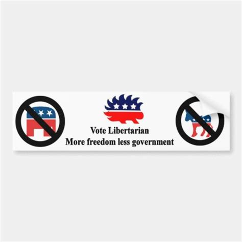 Libertarian Bumper Stickers & Car Stickers | Zazzle CA