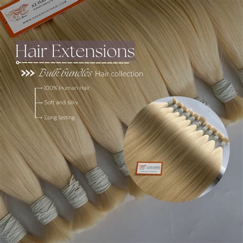 Premium Bulk Hair Bundles Blonde Hair Color Wholesale Price AZ Hair Vietnam