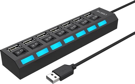 Multi Port Usb Splitter，7 Port Usb 30 Hub Usb A Port Data