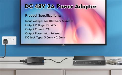 LeTaoXing 48V 2A Power Supply Adapter 96W AC 100V 240V To DC 48V 2A