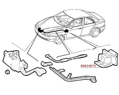 Leva Apertura Cofano Anteriore Alfaromeo Braa Ricambi Auto