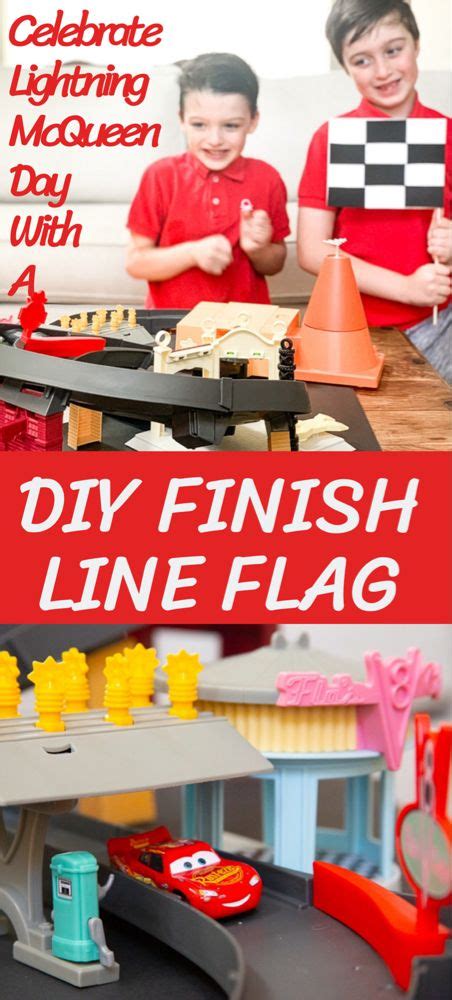 Create An Easy Diy Flag For The New Mattel Race Around Radiator Springs Wave Your Flag At The