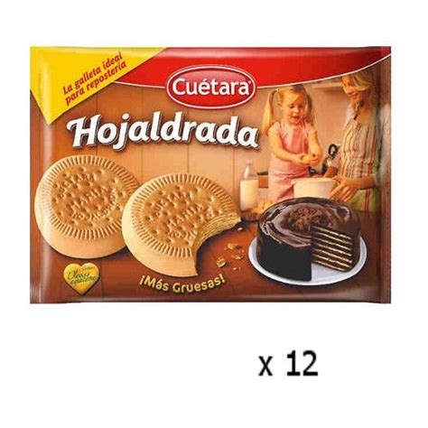 Biscuits Feuilletés Hojaldrada 600 Grs Cuetara Lot 12 Galletas