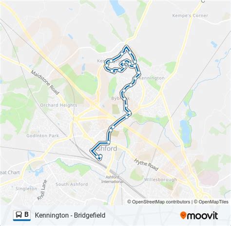 B Route Schedules Stops Maps Ashford Updated