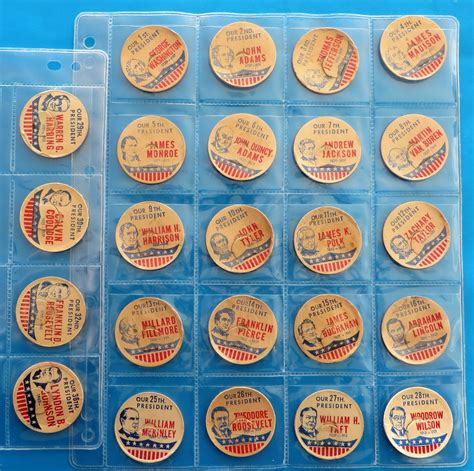 Milk Bottle Caps American Presidents Campbells Online Store