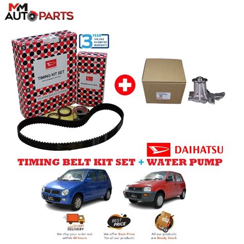 Daihatsu Timing Belt Kit Set Free Water Pump Perodua Kancil