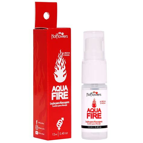 Aqua Fire Lubrificante A Prova D Gua Ml Hot Flowers Litoral Sex Shop