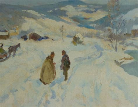 Impressionist Winter Landscape - Antique Oil Paintings - Antique Paintings