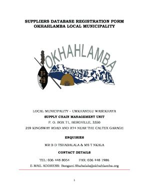 Okhahlamba Municipality Application Form: Complete with ease | airSlate ...