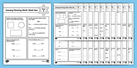 Third Grade January Morning Work Bundle Teacher Made