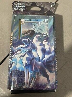 Pok Mon Sun And Moon Burning Shadows Alolan Ninetales Cracked Ice Holo