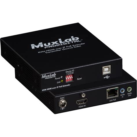 Muxlab Uhd K Kvm Hdmi Over Ip Poe Extender Transmitter