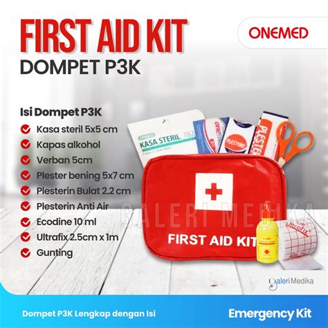 Jual Onemed Kotak P K Dompet First Aid Pocket Pouch Tas P K Mobil