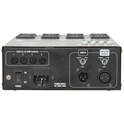 QTX DP4 4 Channel DMX Dimmer Pack QTX From Inta Audio UK