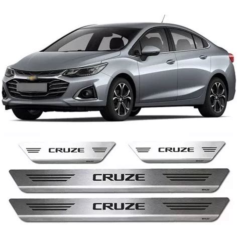 Soleira Porta Chevrolet Cruze A O Inox Escovado Mult Parcelamento Sem