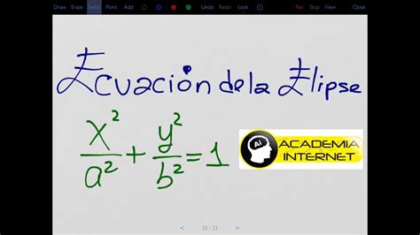 Calcular los focos de una elipse a partir de su ecuación YouTube