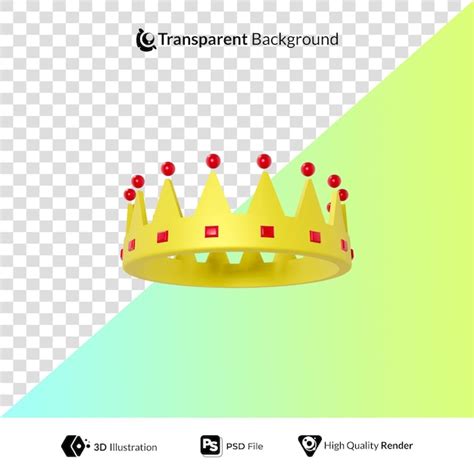 Premium PSD | King hat 3d illustration