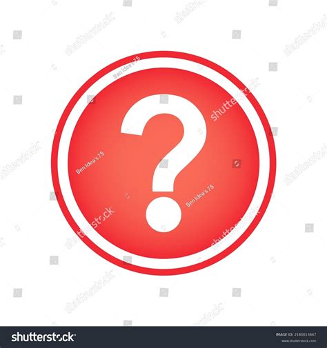 Question Mark Icon Color Red Stock Vector (Royalty Free) 2180013447 ...