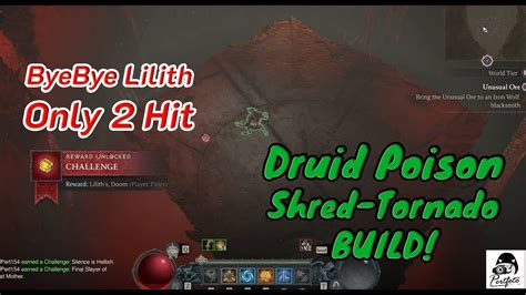 Diablo IV Druid Build Poison Shred Tornado คอมโบโหด จบลลตใน1 2hit