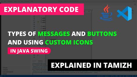 Types Of Messages And Buttons In Joptionpane Using Custom Icons