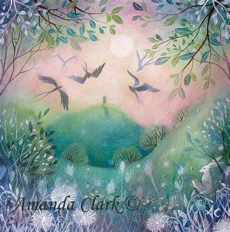 Mounted Print Titled First Light By Amanda Clark Fairytale Art Print