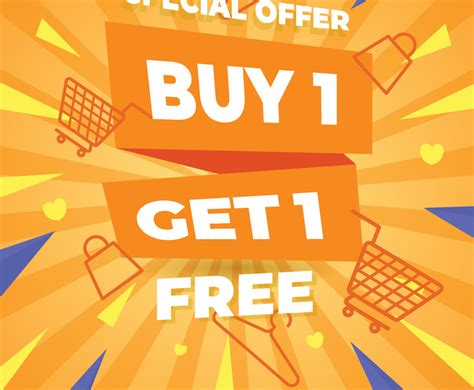 Buy 1 Get 1 Poster Design Freevectors