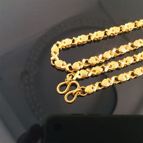 24k Gold Necklace 999 Pure Gold Necklace Pure Gold Necklace Etsy