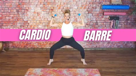 Min Unique Cardio Barre Workout With Optional Dumbbells Youtube