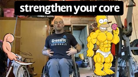 How To Do Core Strength Exercises For Wheelchair Users Paraplegic Youtube