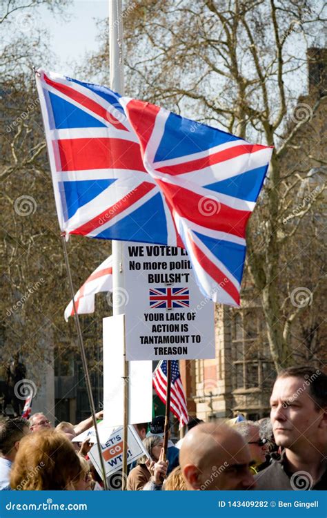 Brexit Day Protest In London Editorial Photography Image Of Leave