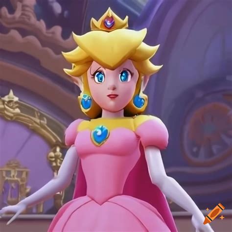 Link Admiring Princess Peachs Ballgown On Craiyon