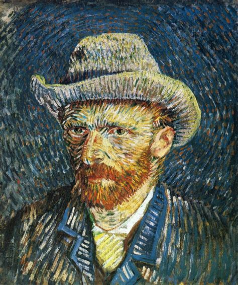 Self-Portrait with Felt Hat (1887-88) by Vincent Van Gogh – Artchive