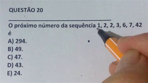 1 QuestÃo De Concurso De MatemÁtica BÁsica Resolvida Al Questão 20