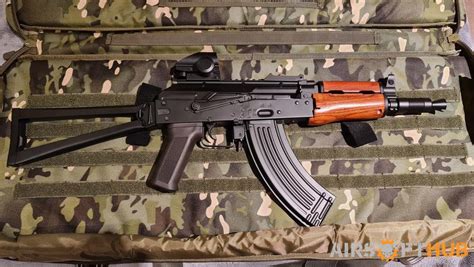 CYMA CM 045A AKS 74U Real Wood Airsoft Hub Buy Sell Used Airsoft