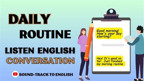 Daily Routine English Conversation Listening Practice Practice