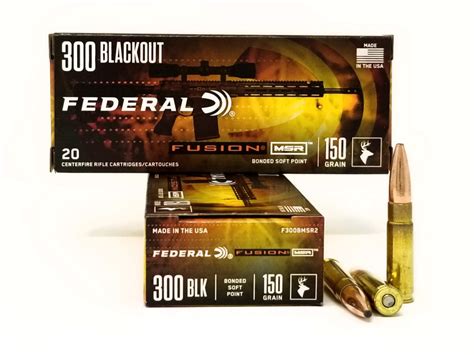 Federal 300 Aac Blackout Ammunition F300blkb Power Shok 150 Grain Soft