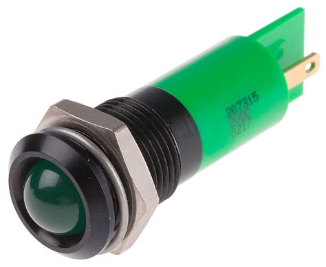 Voyant LED Lumineux Vert RS PRO Dia 14mm 2V C C RS