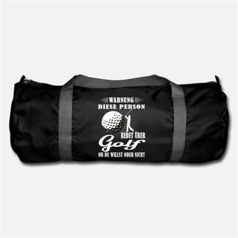 Golfer Golfball Golfplatz Golfschl Ger Spruch Sporttasche