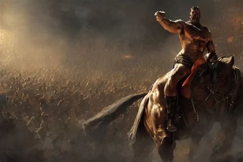 Gladiator Male Muscular Cinematic Lighting Stable Diffusion Openart