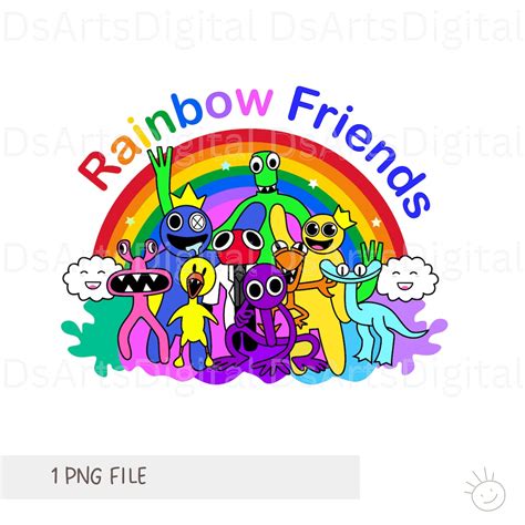 Rainbow Friends PNG Suitable for T-shirt Design, Sublimation, and ...