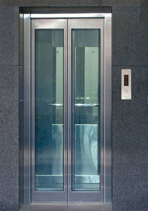 Silver Stainless Steel Centre Opening Elevator Doors In Delhi Flower