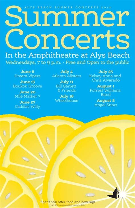 Concert Series Poster Concert Series Poster Graphic Design