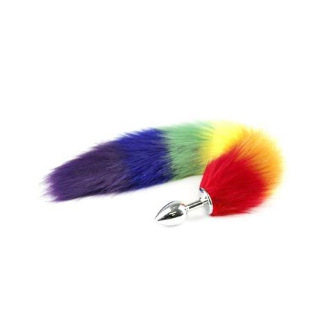 Tilki Kuyruk Anal Plug Rainbow Joker Shop