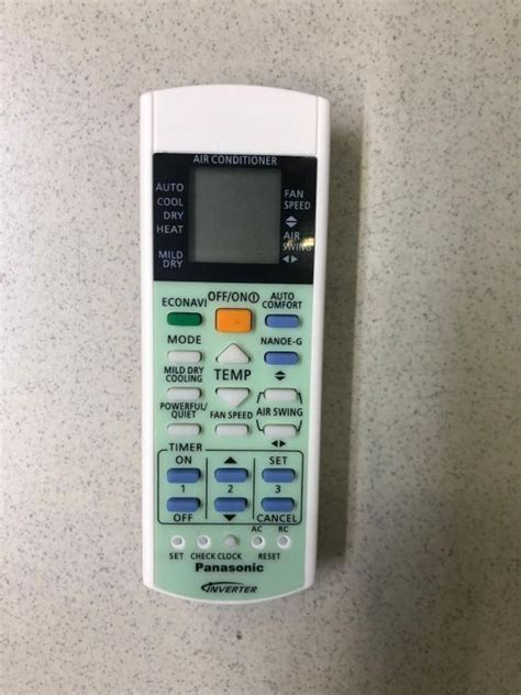 Remote Remot Ac Panasonic Inverter Econavi Nanoe G Seperti Original